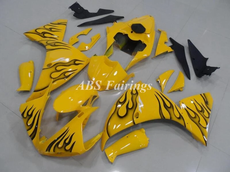 

4Gifts New ABS Motorcycle Whole Fairings Kits Fit For YAMAHA YZF- R1 2009 2010 2011 09 10 11 12 Bodywork Set Yellow