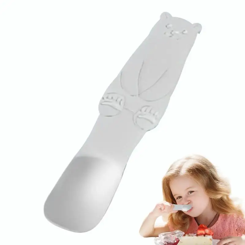 Маленькие металлические ложки прочные милые для закусок из нержавеющей стали