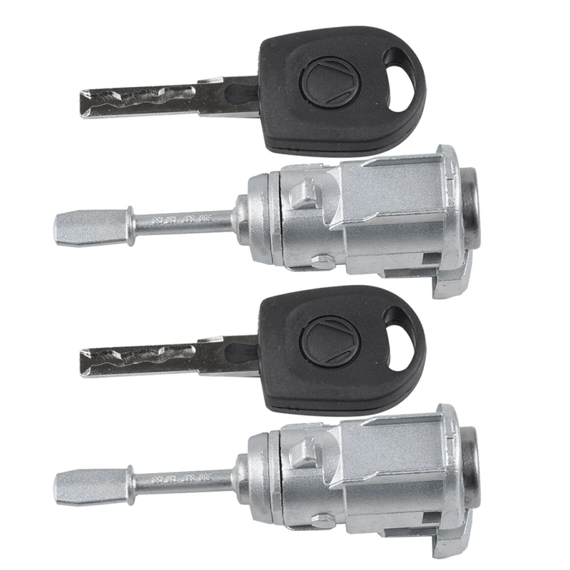 

2 Pcs CLOSING CYLINDER For PASSAT B5 3B (96-05) For Lupo Door Lock Key Left And Right 3B0837167 3B0837168