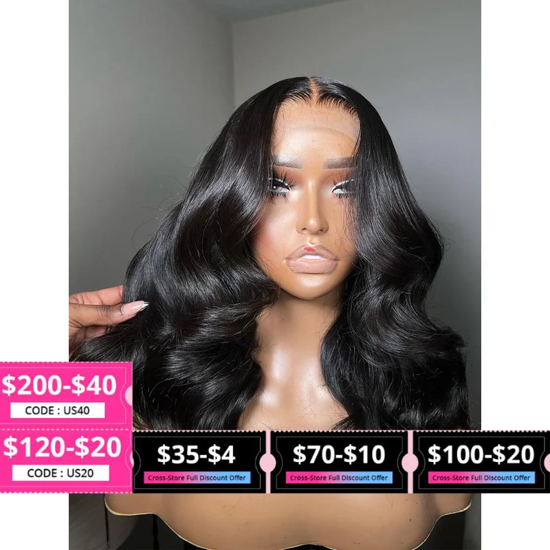 13x4 Transparent Lace Frontal Wig Body Wave Bob Wig Brazilian Human Hair Wigs Virgin Remy Hair 5x5 Lace Closure Wig 180% Density
