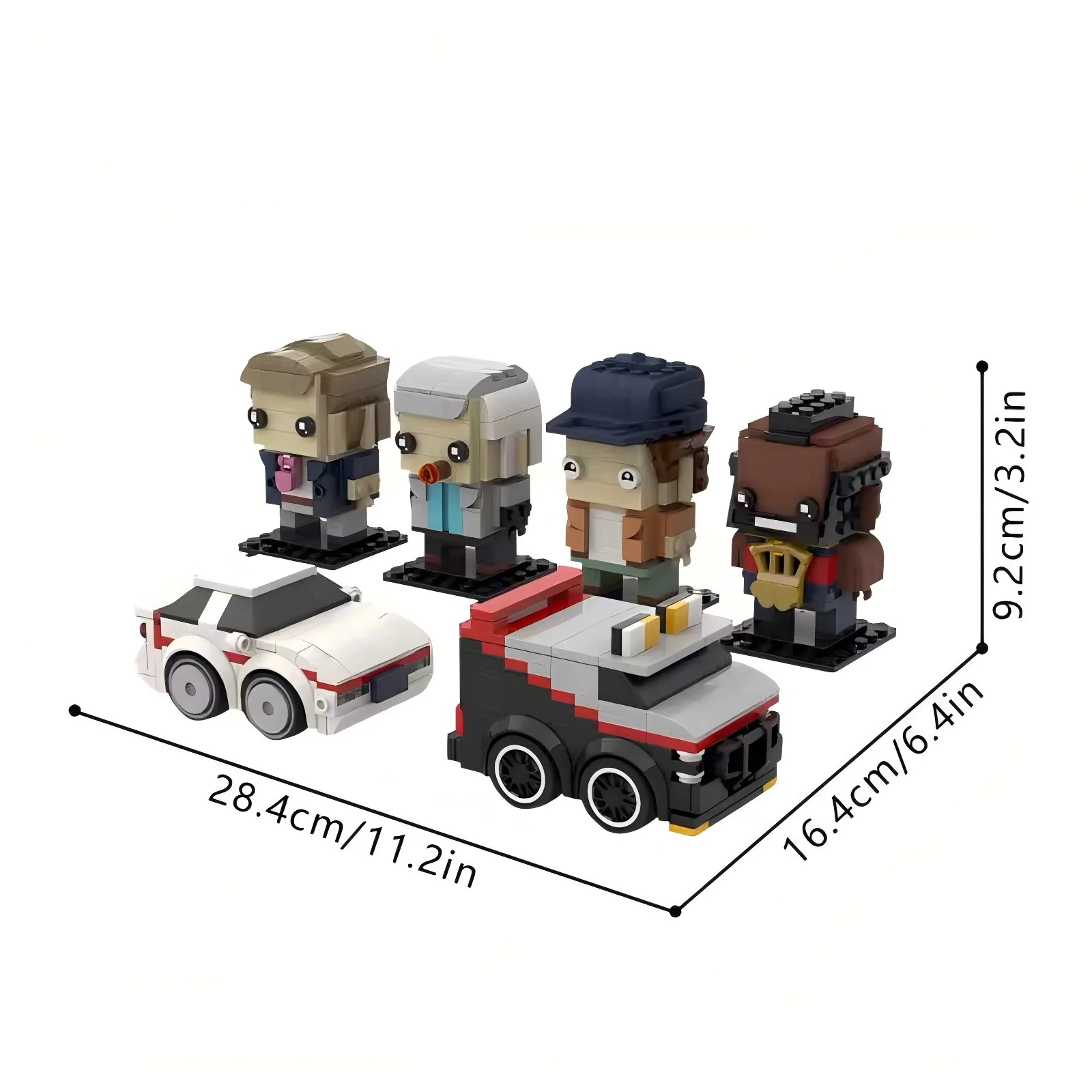 Конструктор Mymocs Ideas: Фигурки A-Team, наборы для сборки Headz и автомобилей GMC Vandura SWAT Team, креативные строительные блоки, игрушки, подарок (art.: 3920db654daca) - 3920db654daca