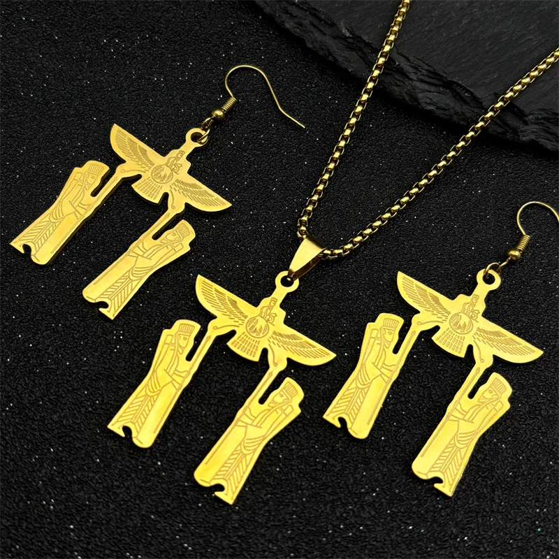 Трендовый панк Ахура Мазда Свет и огонь Правды Зороадрианизм кулон ожерелье