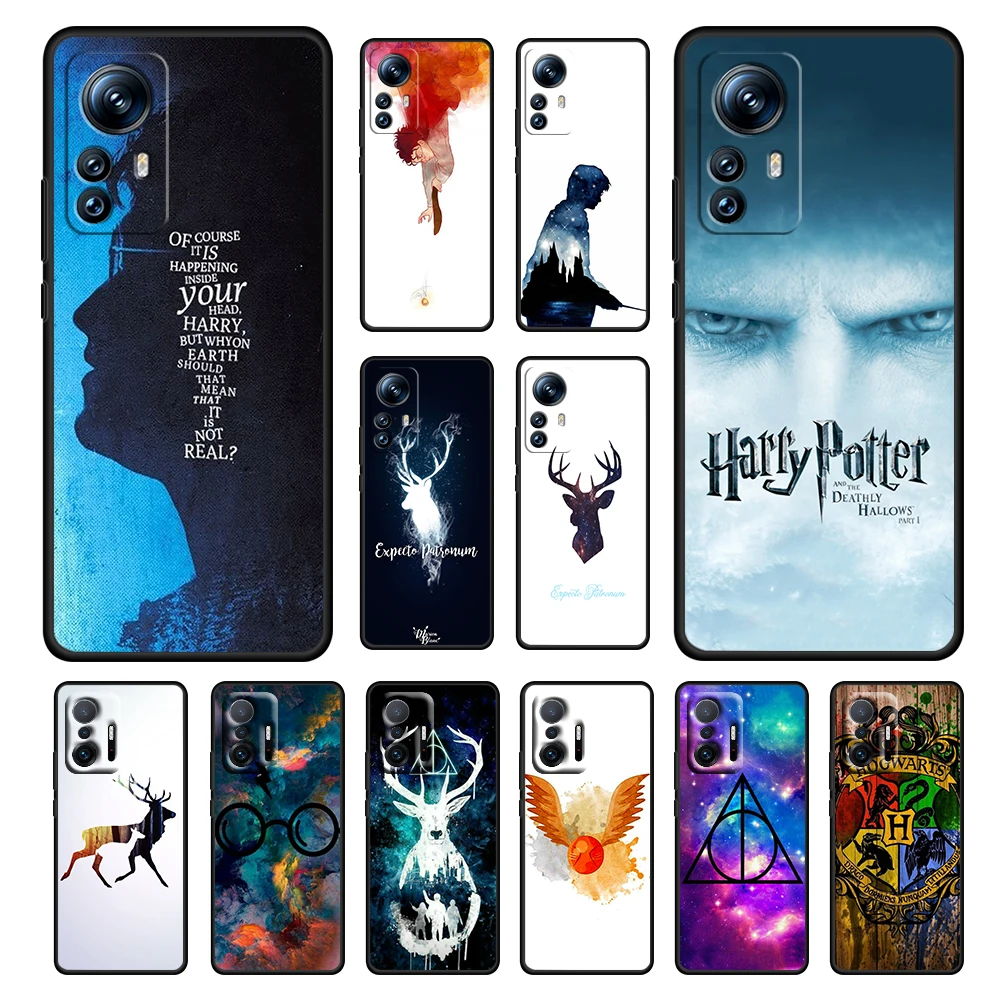 

Harries Potters Deathly Hallows Case For Xiaomi 12T 12S 12 11 Ultra 11T 10T 9T Note 10 Pro Lite 5G Soft Black Phone Cover Capa