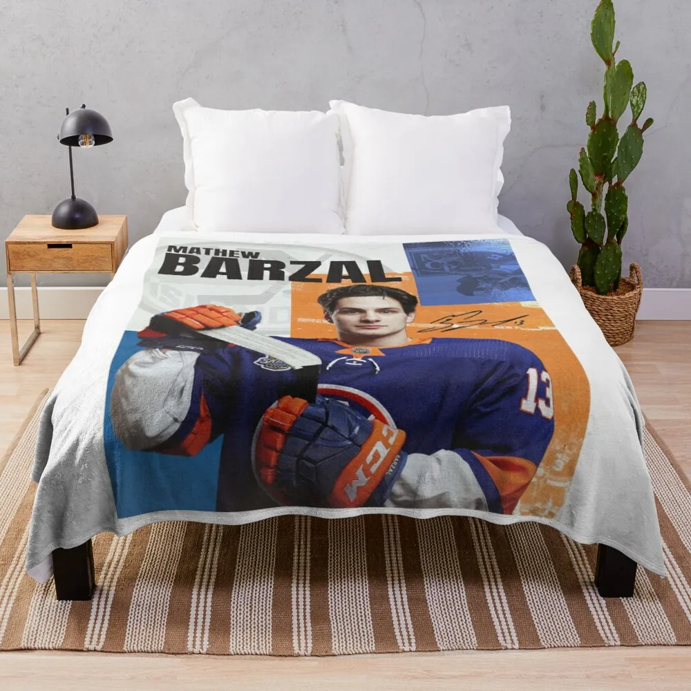 

Mathew Barzal Throw Blanket Blanket Fluffy