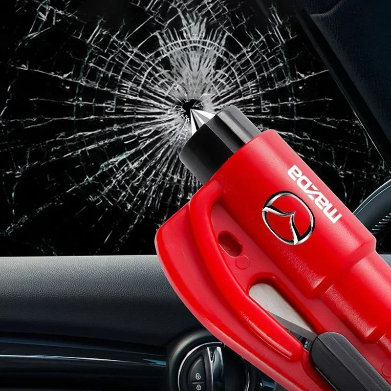 Многофункциональный автомобильный молоток для разбитого стекла 3 в 1 Mazda 2 6 Axela Atenza