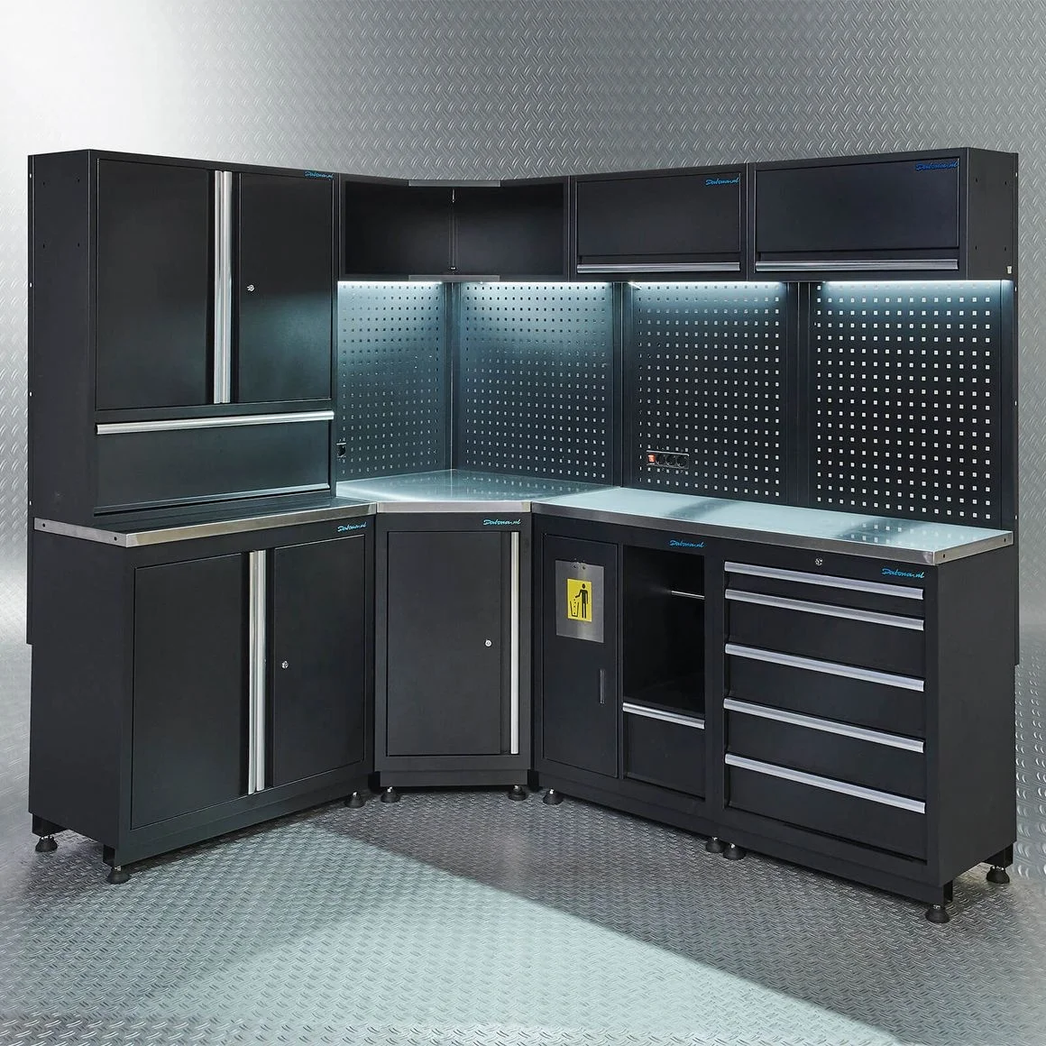 

Corner Steel Cabinet for Workshop Tool Box Cabinet