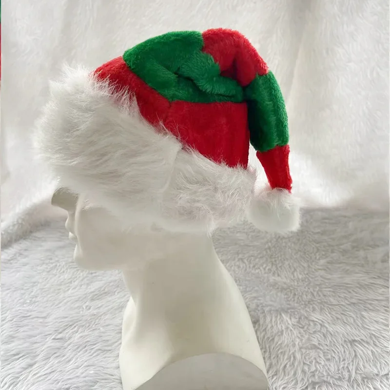 

Santa Elf Hat Ornaments Gifts High-grade Double Plush Hat Decorative Personality High Appearance Level Play Tricks Christmas
