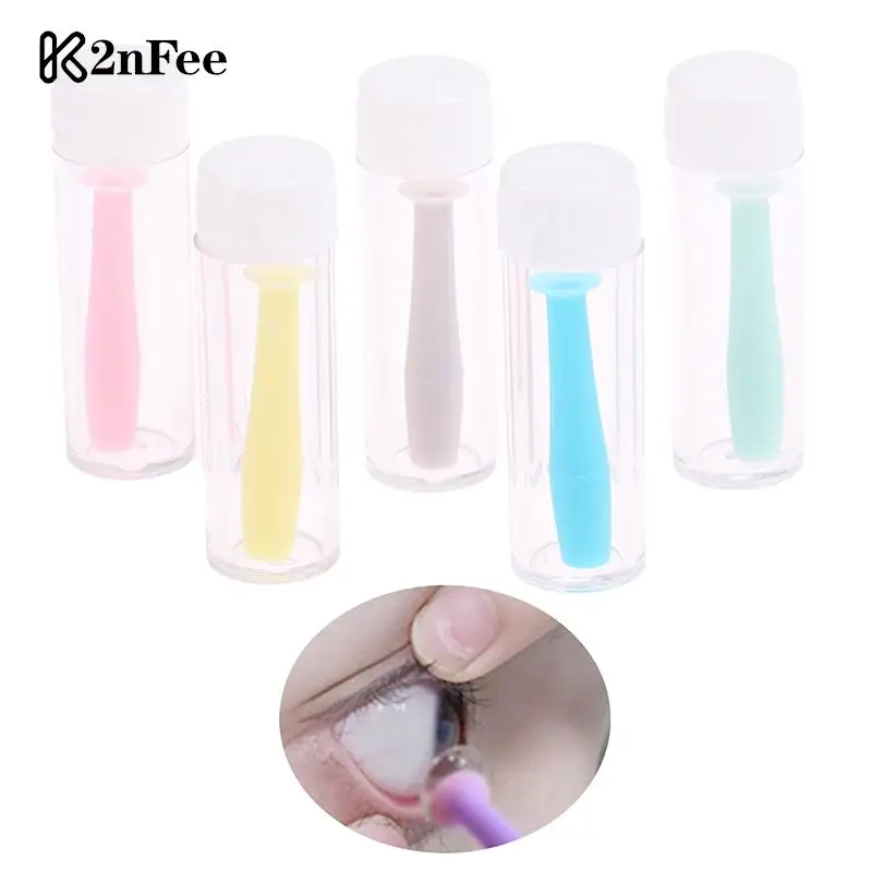 

1PCS Useful Travel Mini Small Suction Cups Stick Practical Soft Hollow Silica Gel StickFor Contact Lenses Lens Remove Clamps