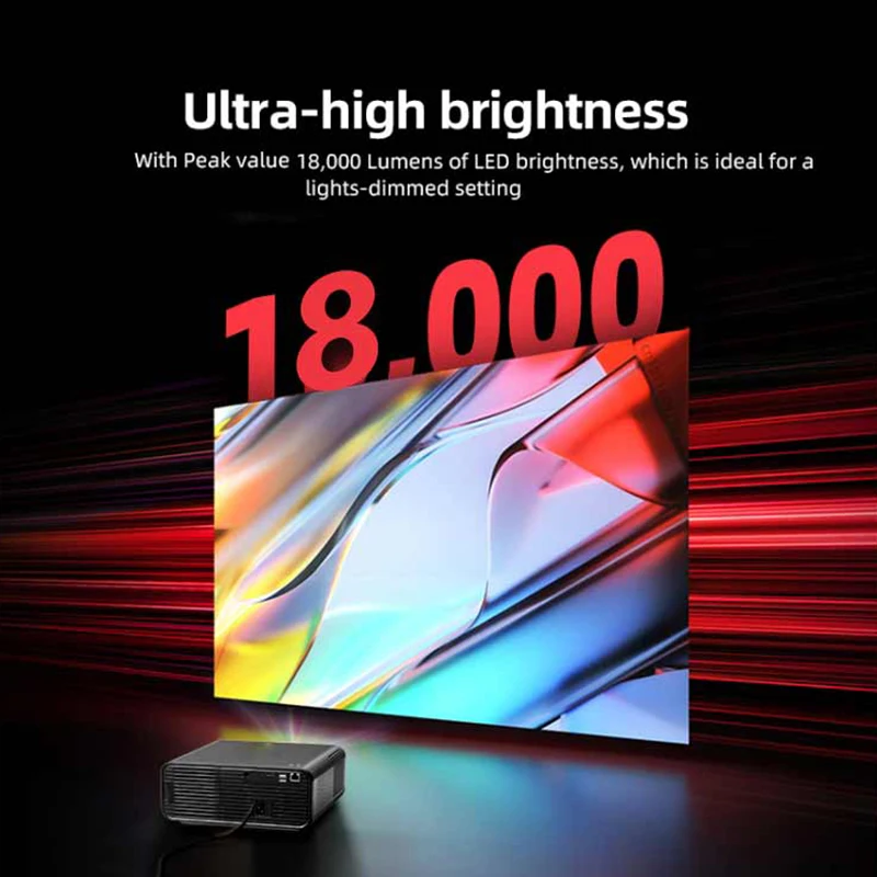 Фото Проектор EGOBAS A80 1080P с автофокусом Android TV, оригинальный портативный смарт-проектор Google Play 4K Wifi Bluetooth HDR с автофокусом №4