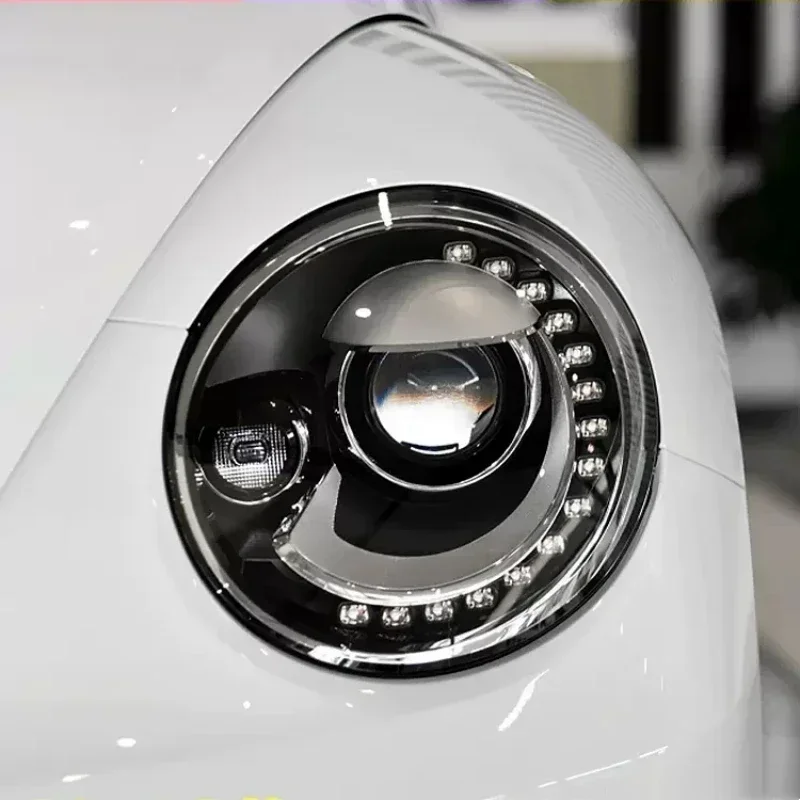 Фото Светодиодная фара в сборе для Volkswagen VW Beetle 13-19, модифицированная, в стиле Deluxe, с указателем поворота, дневными ходовыми огнями и габаритной лампой №3