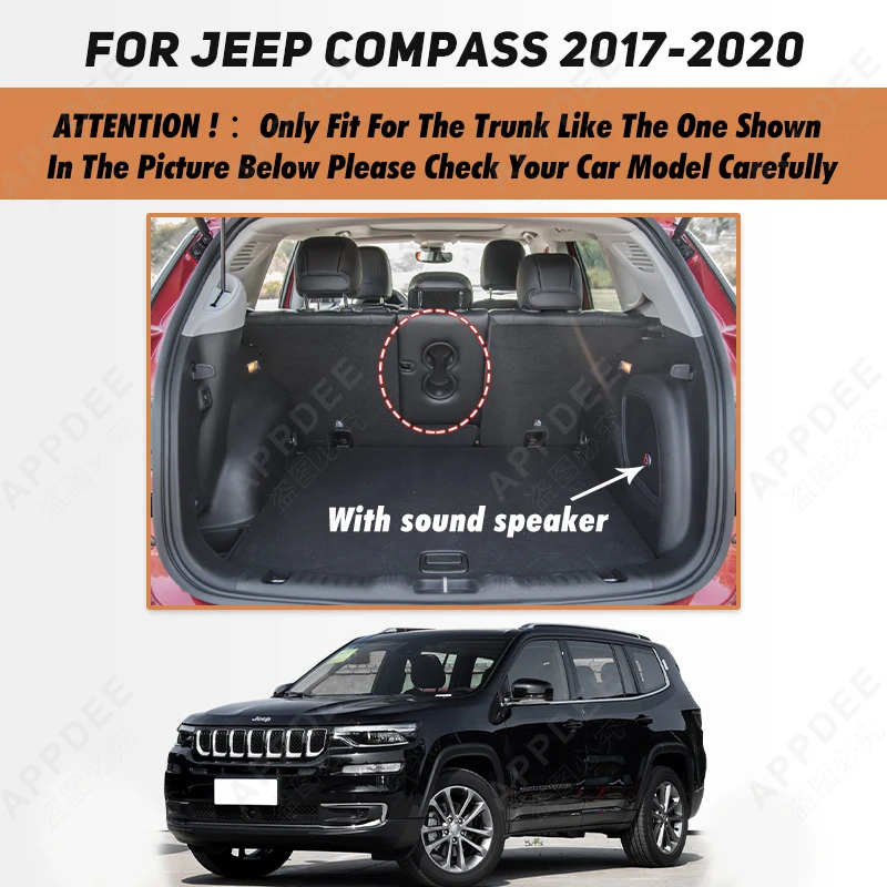 Автоматический коврик в багажник с полным покрытием для JEEP Compass 5 сидений 2017-2021 20 19