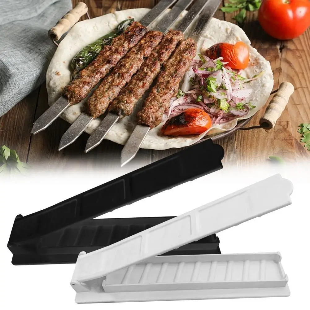 

Single Row Kebab Maker Bbq Meat Skewer Machine Kebab Press Maker Reusable Plastic Bbq Skewer Maker Kebab Preparation BBQ Tools