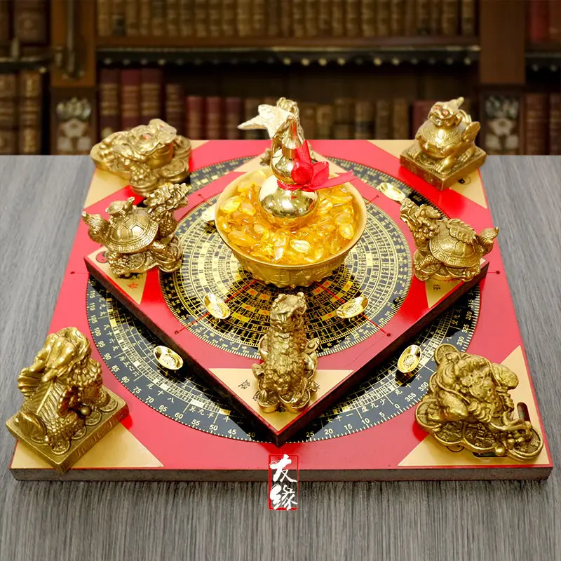 Латунный счастливый массив Тыква Дракон Черепаха Кирин Пиксиу Золотая жаба