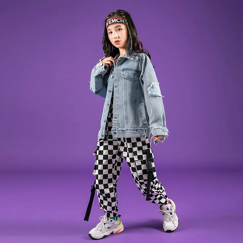 Детский костюм в стиле хип-хоп для мальчиков модная красивая одежда девочек