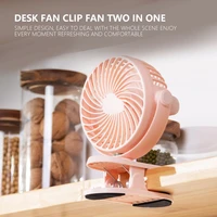 360%c2%b0 mini small clip fan usb charging wall mounted ceiling fan two in one mute large wind power student office portable clip fan