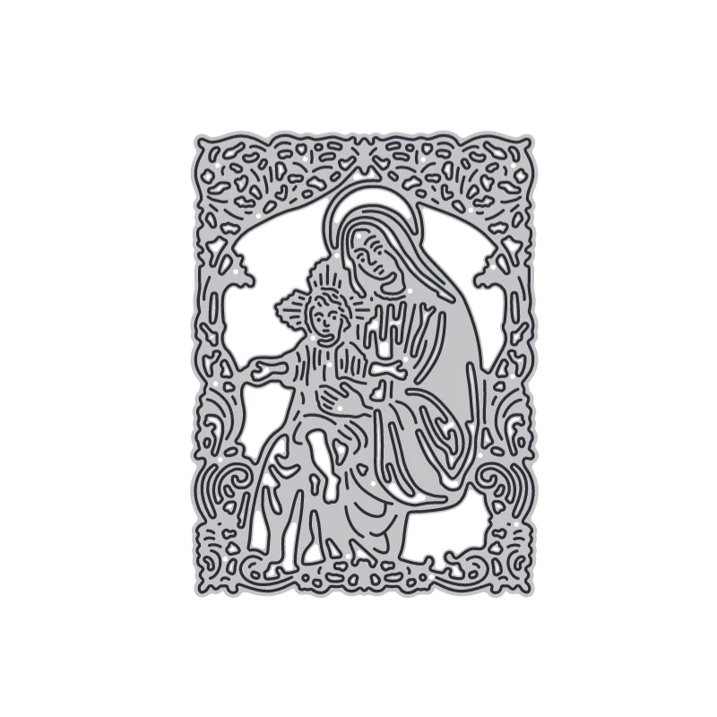 

Person Hollow Lace Frame Metal Cutting Die DIY Craft Stencil Card Album Photo Making Scrapbooking For Decoration New 2022