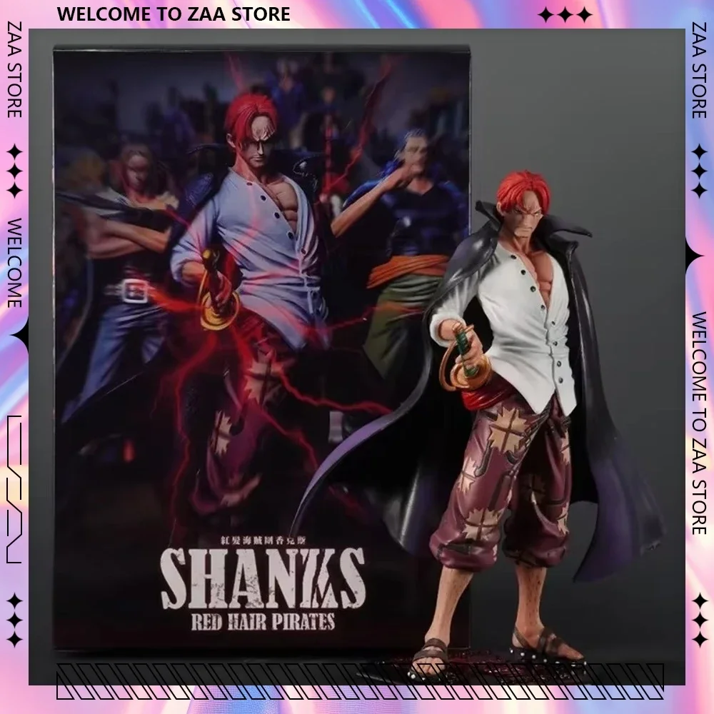 24 см цельная фигурка Шанкс аниме-фигурка дракон тигр красные волосы статуя GK
