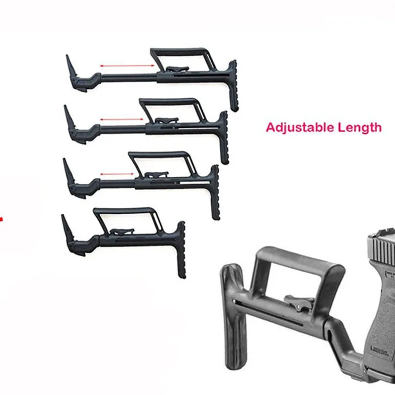 

Haitang Outdoor Selected Glock Telescopic Bracket Shoulder Support Nylon Glock G17 Rear Bracket Adapter Toy Bracket
