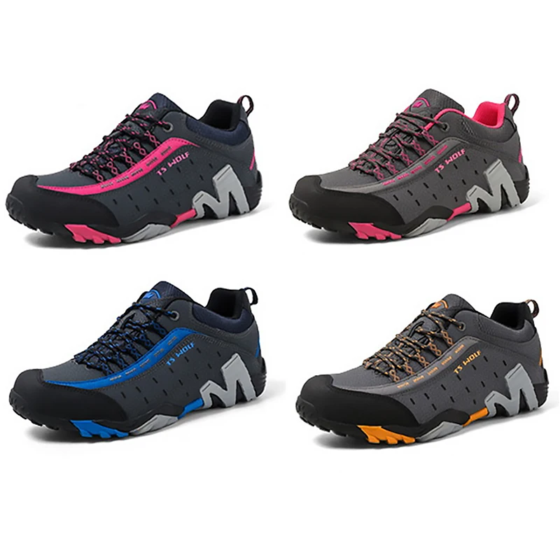 

Кроссовки мужские для активного отдыха, водонепроницаемая обувь для любителей горного туризма, кожаные охотничьи Тактические сникерсы