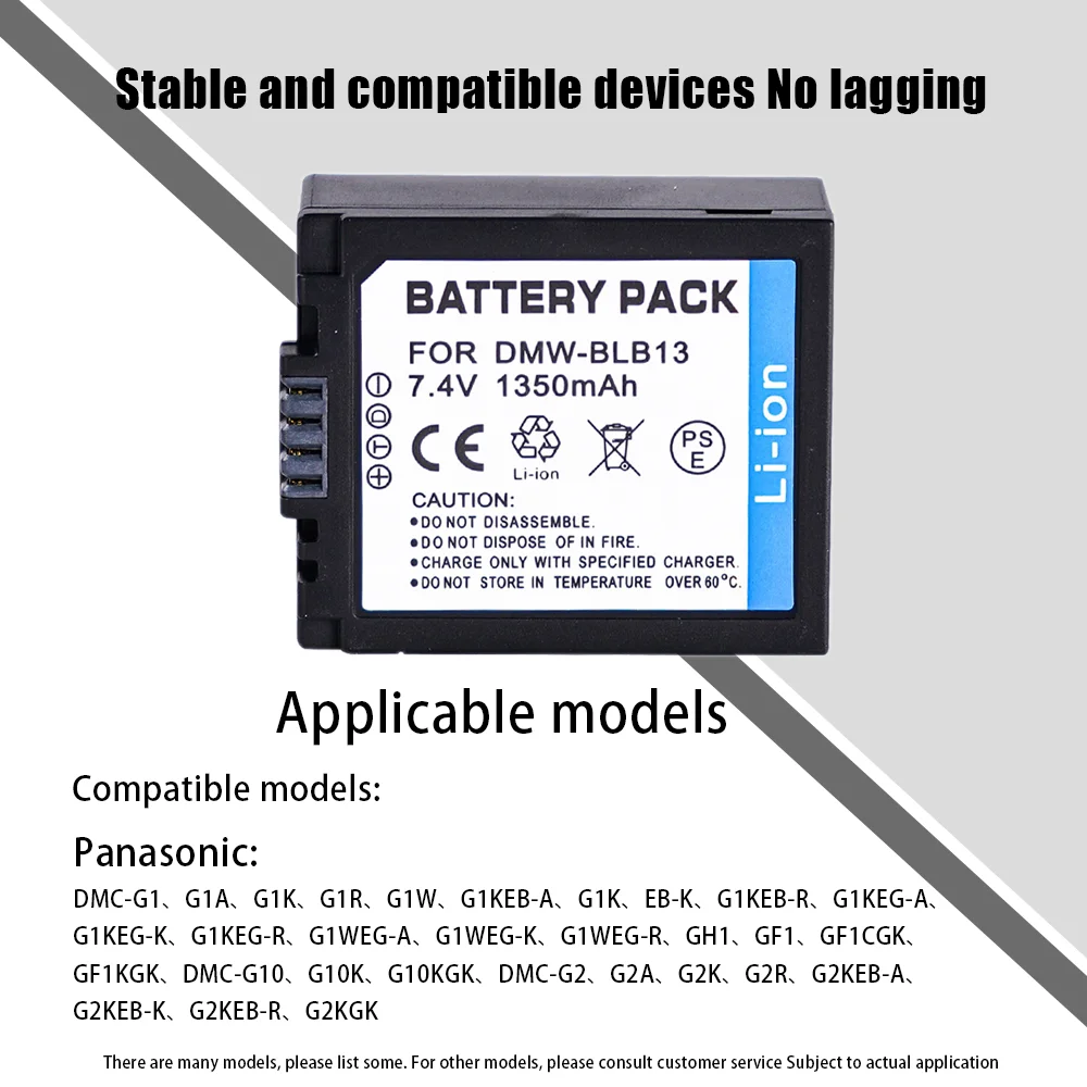 1-3 шт. DMW-BLB13E DMW BLB13E BLB13E аккумулятор для камеры 1350 мАч для Panasonic DMC-G1 DMC-G2 DMC-G10 DMC-GF1 DMC-GF2 DMC-GH1 аккумулятор (art.: 3920cf77726fd) - 3920cf77726fd