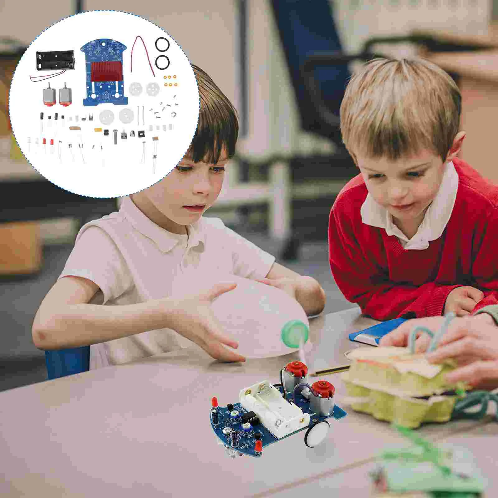 

1 Set DIY Smart Car Soldering Project Kit Kids DIY Science Experiment Toy