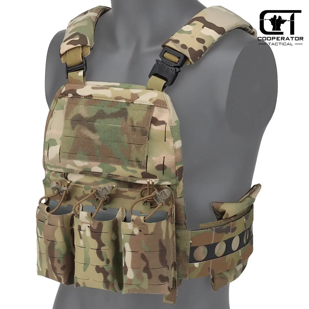 

FCPC V5 Plate Carrier Mag Pouch Set Multicam 500D Nylon Modular Military Vest for Tactics Tactical Airsoft Hunting Plate Carrier