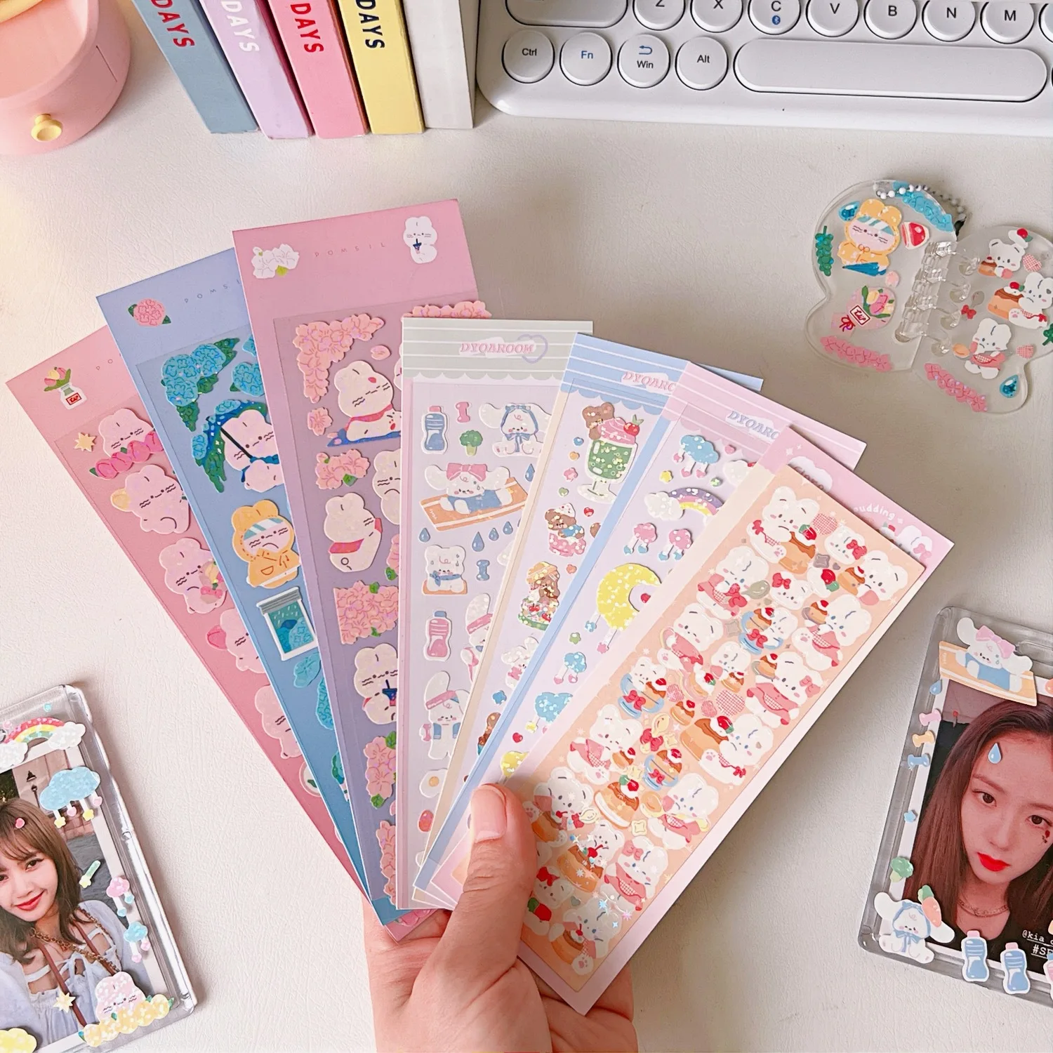 

Лазерные наклейки, 2 шт., наклейки с маленькими дисками и картами