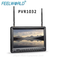 feelworld pvr1032 10 1 hdr filed monitor build in battery fpv monitor channel auto searching with dvr function hdmi support