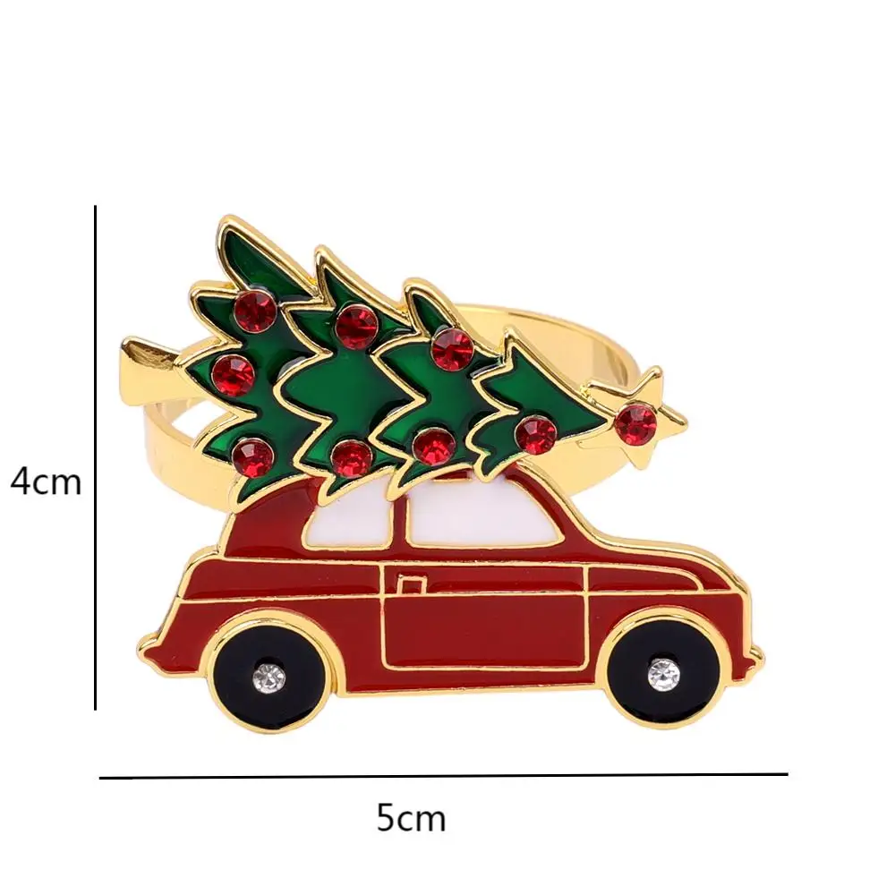 Металлические кольца для салфеток Рождественская тематика