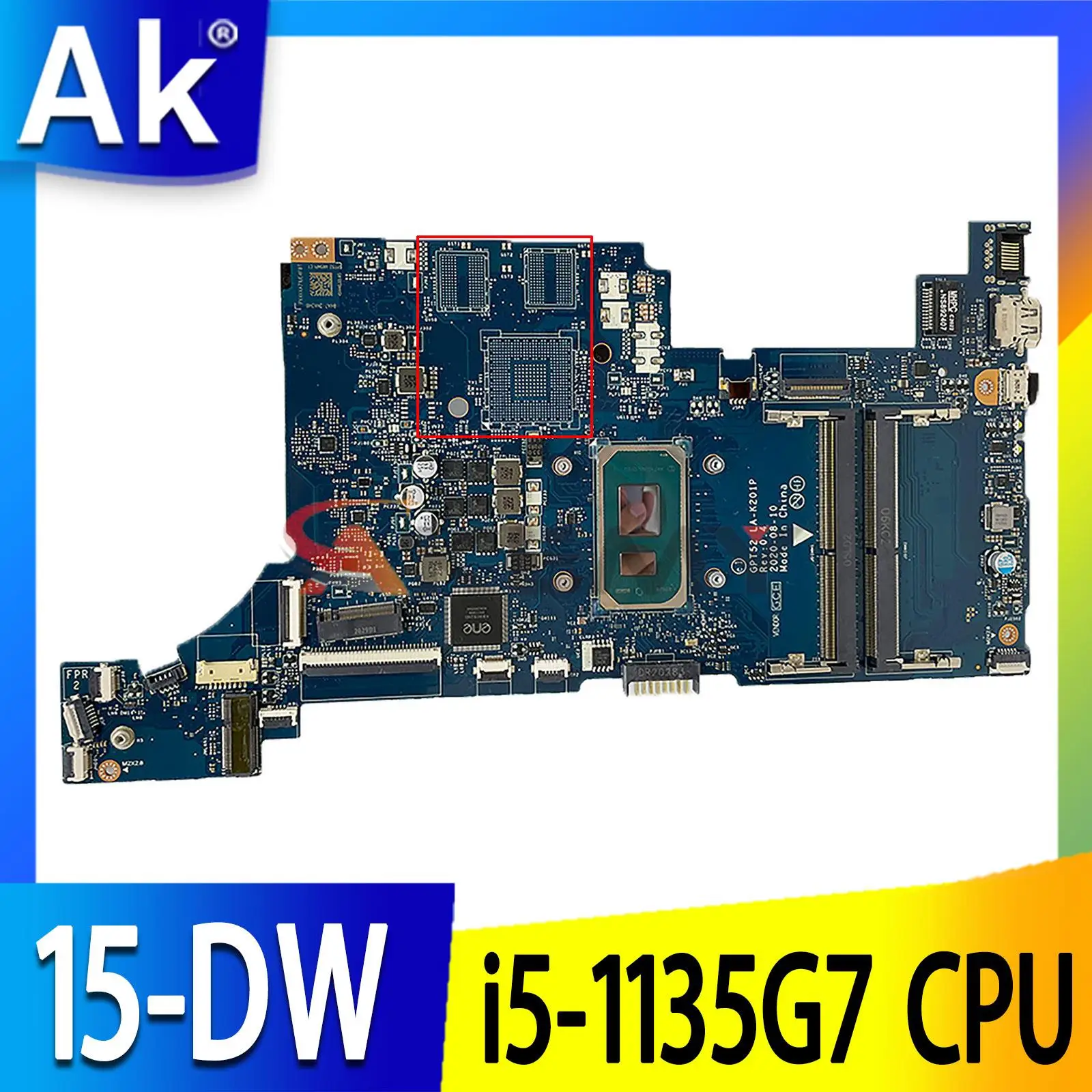 

Материнская плата для ноутбука HP 15-DW с SRK05 i5-1135G 7 CPU GPT52