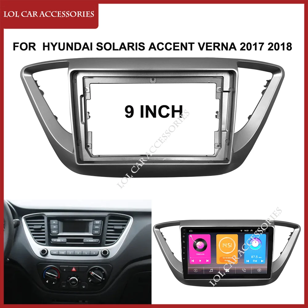 9 дюймов для HYUNDAI SOLARIS ACCENT VERNA 2017 2018 автомобильный радиоприемник Android MP5 плеер