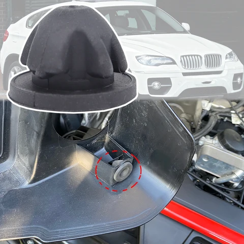 Для BMW X6 E71 E72 2008-2014 F16 F86 2015-2019 G06 F96 Крышка двигателя автомобиля Накладка Резиновая втулка Втулка Отбойник Стоп Замена