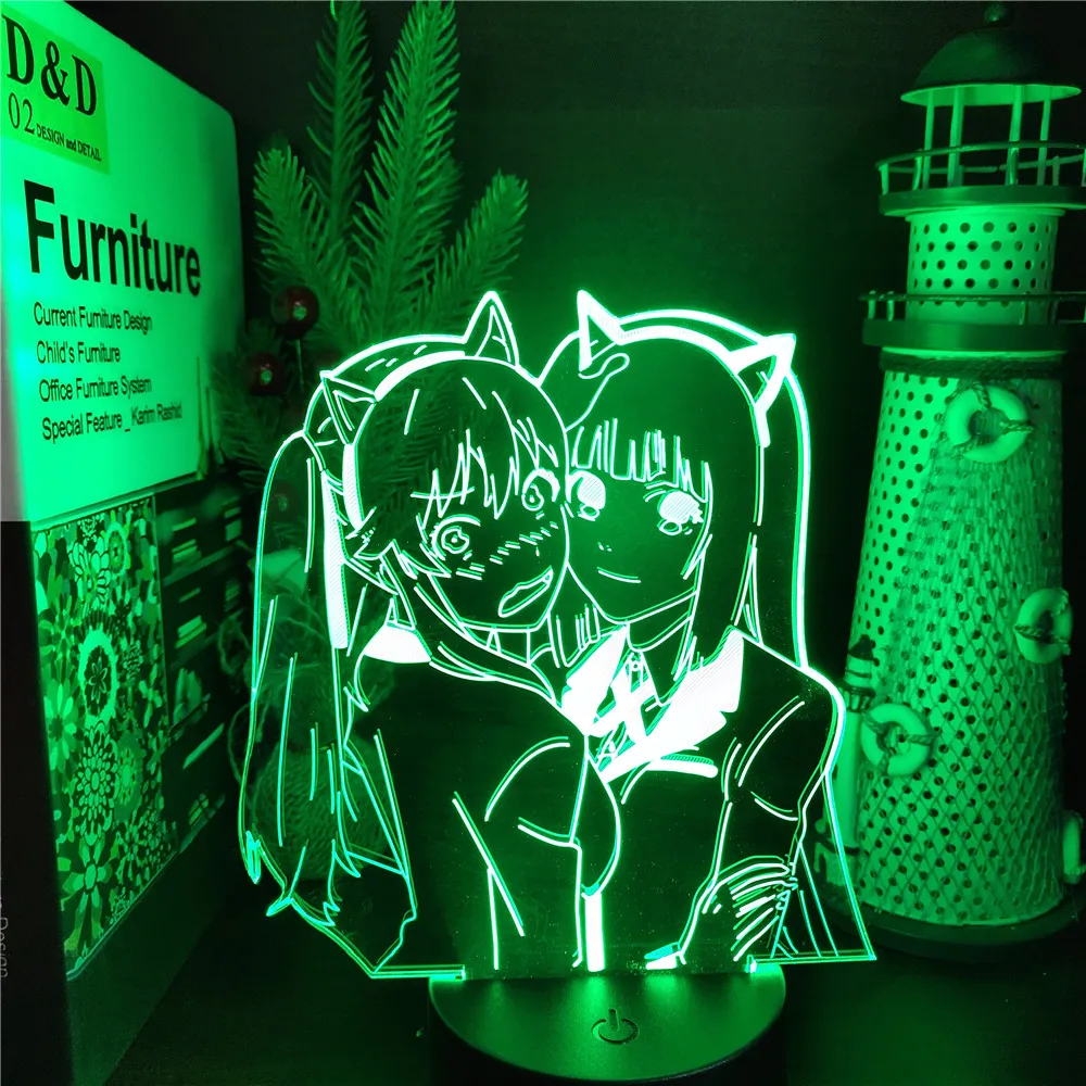 

Светодиодный ночсветильник YUMEKO X KAKEGURUI 3D с изображением Мэри и кошек, атмосферная Настольная лампа с питанием от USB, крутой подарок для детей, аниме Декор для комнаты, изменение цвета, WT