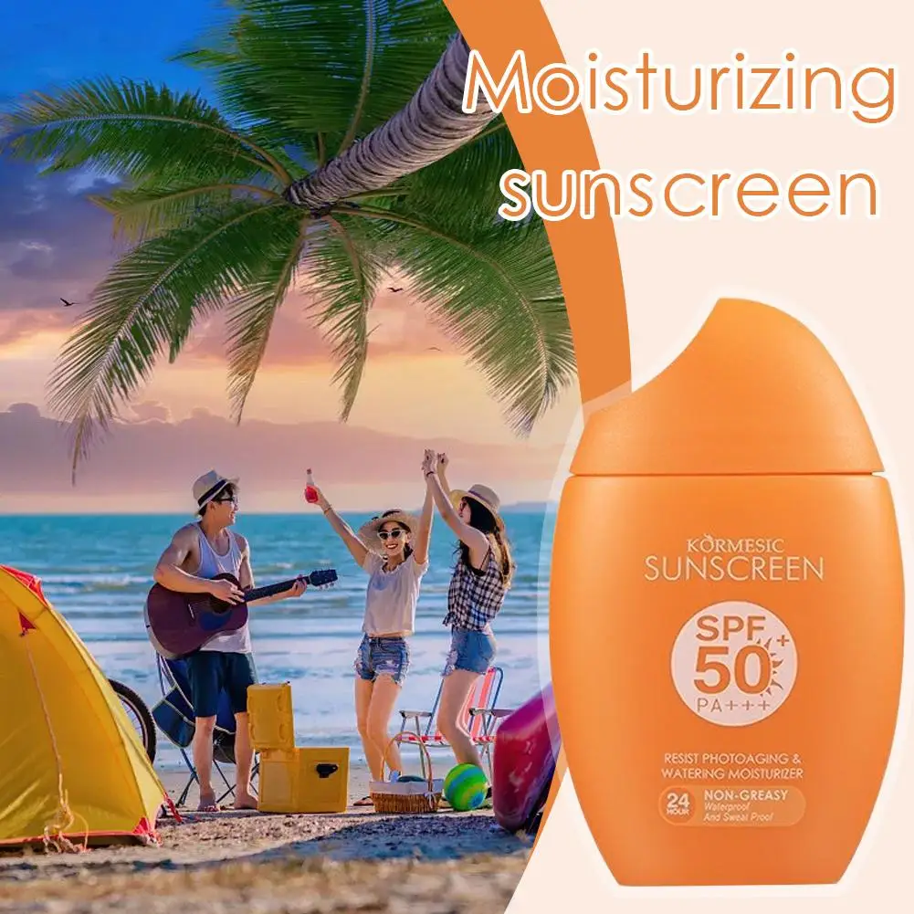 Фото KORMESIC 50 г легкий мультиэффектный солнцезащитный крем увлажняющий SPF50 PA+++ для лица всего тела защитный крем увлажняющий уход за кожей №3