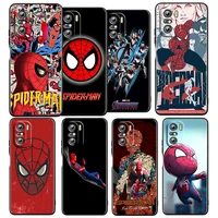 avengers spiderman marvel for xiaomi redmi k50 gaming pro 5g 10 9 9a 9c 9t 8 7 6 5 4x tpu soft black phone case fundas coque