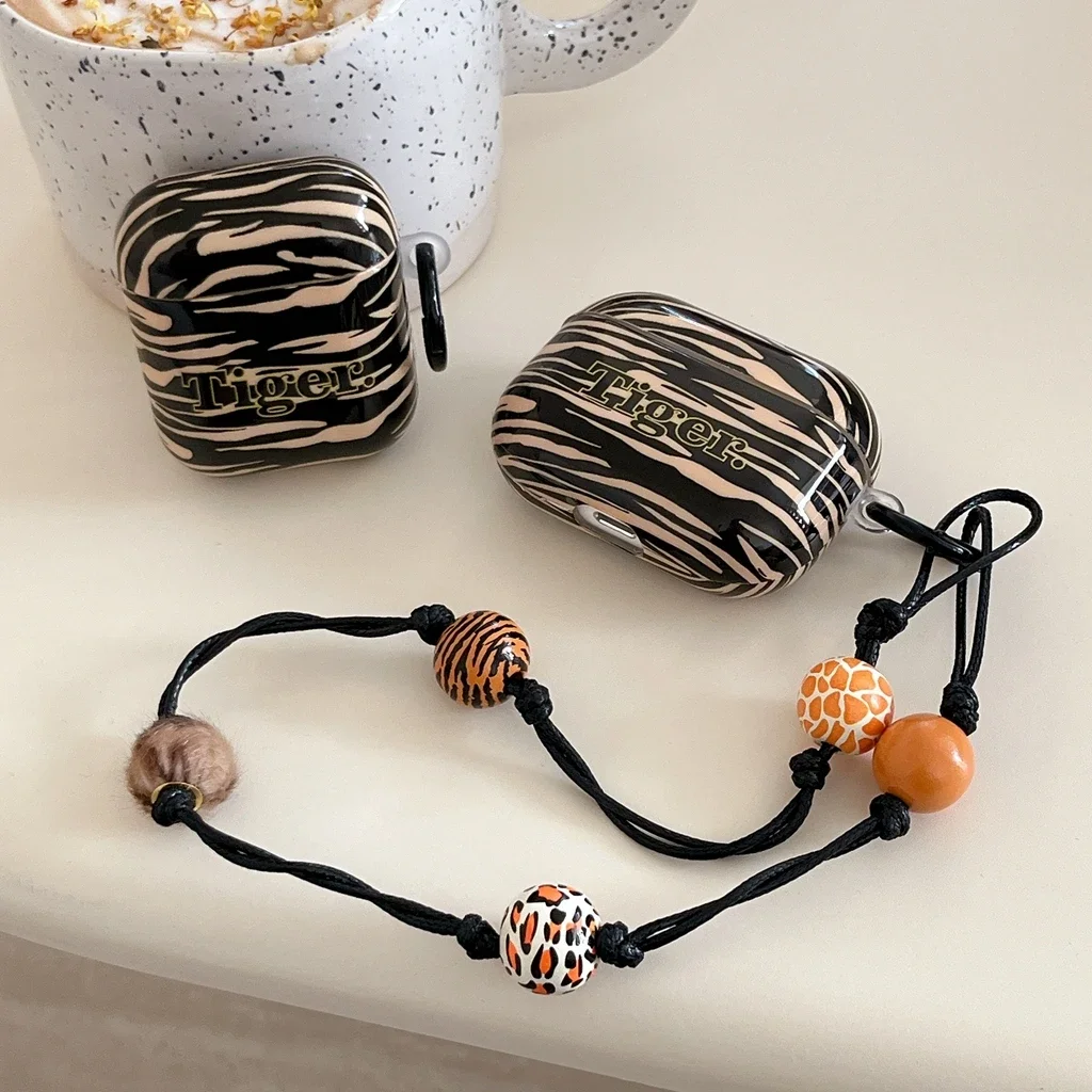 Стильный чехол в стиле ретро с тигровой полосой и зеброй цветные бусины ремешок