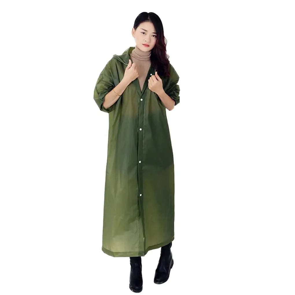 

1PC Portable Sports Rain Coats Reusable Men Women Waterproof Raincoat Outdoor EVA Rain Coat Jacket Camping Hiking Rain Coat