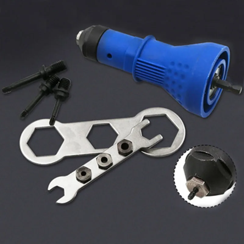 

Cordless Electric Riveter Gun Nut Gun Adapter Electric Drill Threaded Riveter Drill Tools for Home Multifunctional Hardware Tool