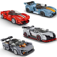 speed champion racing sports racer vehicle brick with display box mould king small car children toys building blocks