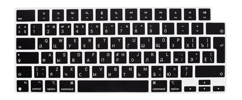 Многоязычная накладка на клавиатуру EULayoutFor MacBookAir13, 15 ”M3 2024 A3113 A3114 A2681ForPro 14” 16 ”A2442A2779 A2485 A2780 A2991 A2918