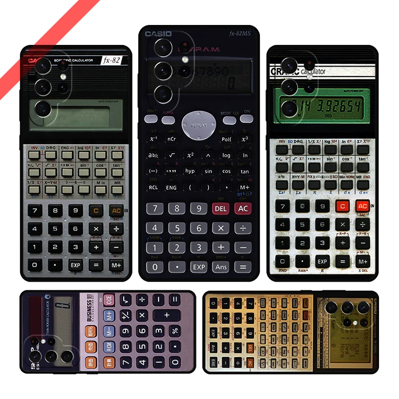 Чехол для телефона в стиле ретро с забавным калькулятором Samsung Galaxy S20 FE S21 S10 S23 Plus S24