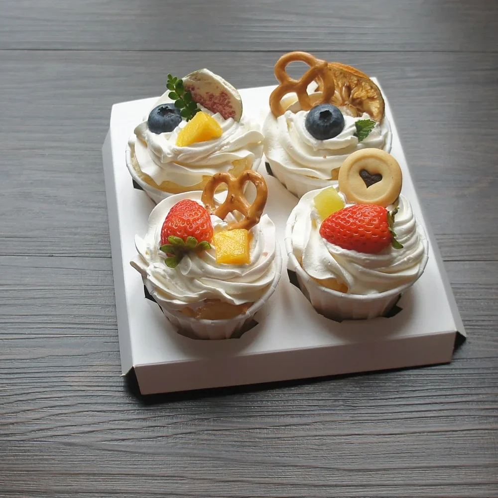 Красная рождественская елка коробка для кексов дизайн 10 шт. испечь Упаковочная