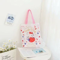 cute cartoon eco friendly bag girl heart shopping bag foldable and portable buggy bag large capacity girl