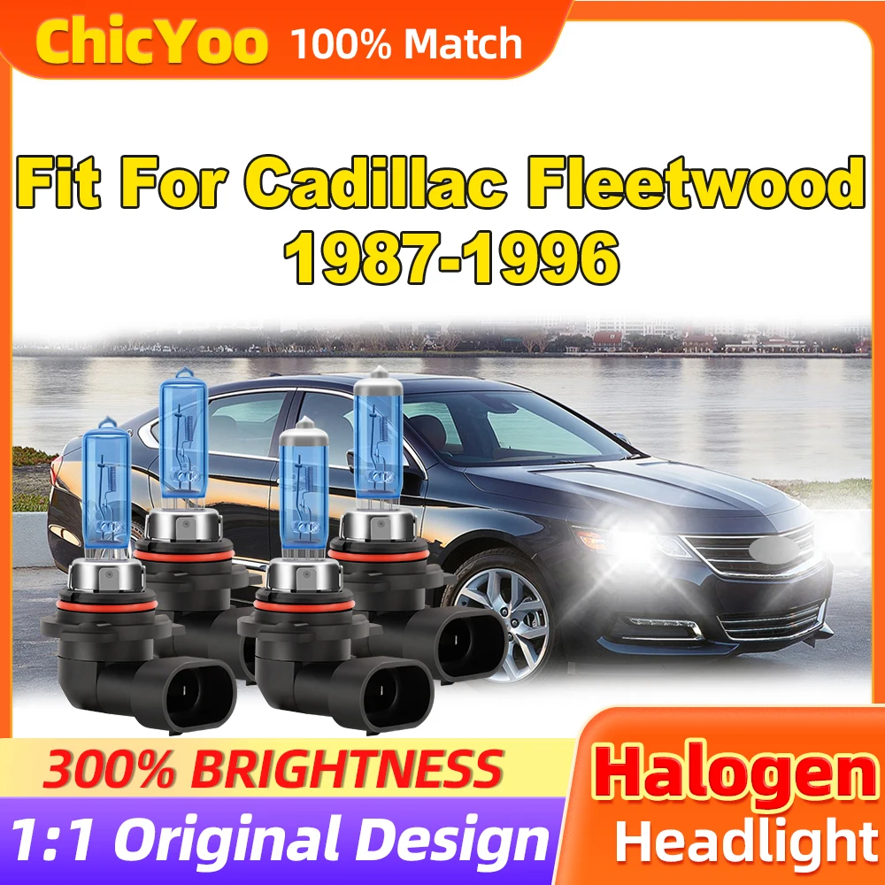 Подходит для Cadillac Fleetwood 1987-1992 1993 1994 1995 1996 24000LM галогенные фары 200 Вт высокой