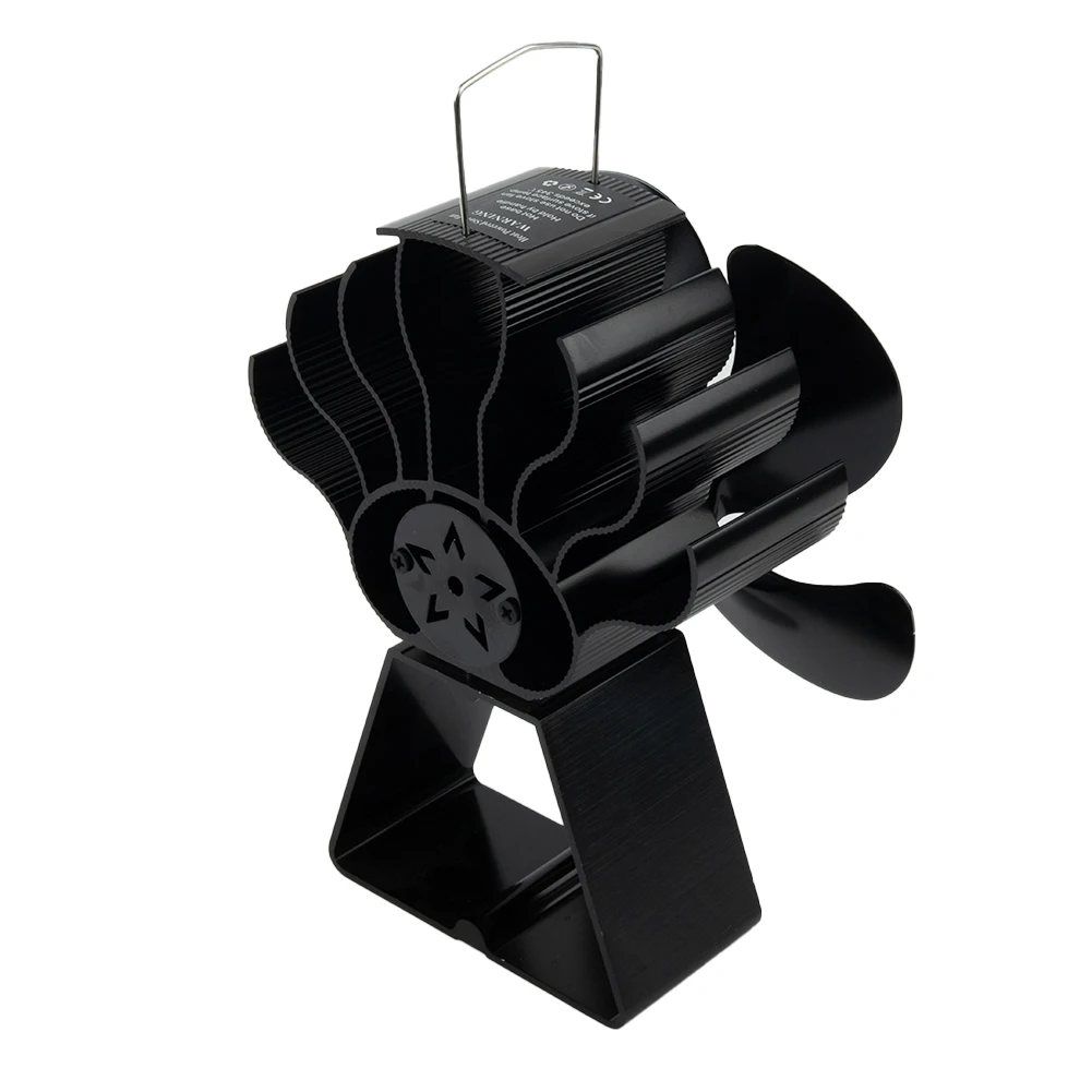 

Convection Fan Stove Fan 165*85*195mm 1pcs 50℃-350℃ Aluminum Black DT122 Heat Driven Quiet ≦25db Energy Efficient