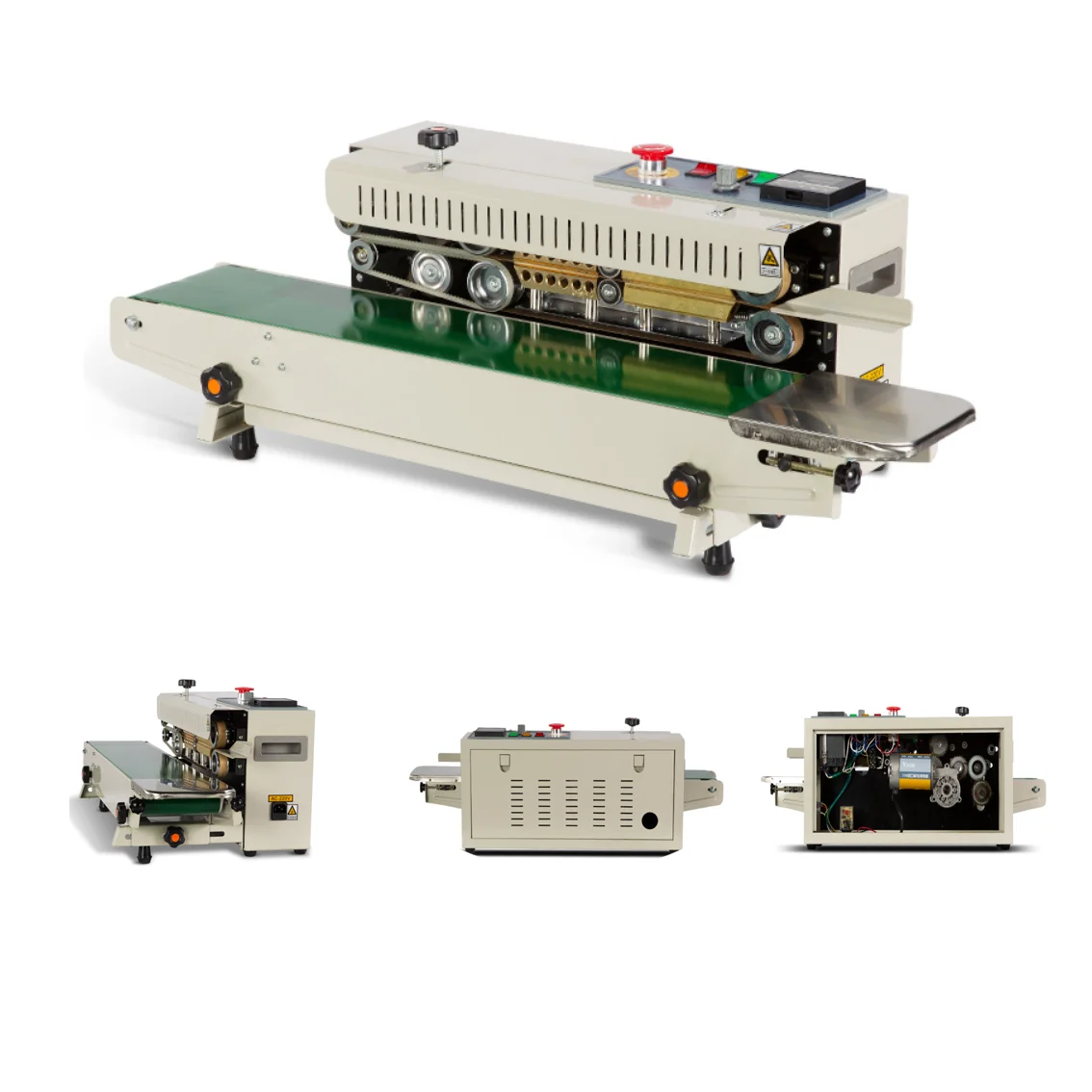 

Printing Ink Wheel Coding Sealing Machine Mini Continuous Horizontal Steel Packing Product Plastic Bag Sealing Machine 0-16m/min