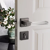 modern crystal texture mute room door lock handle fashion interior door lock anti theft gate lock furniture hardware