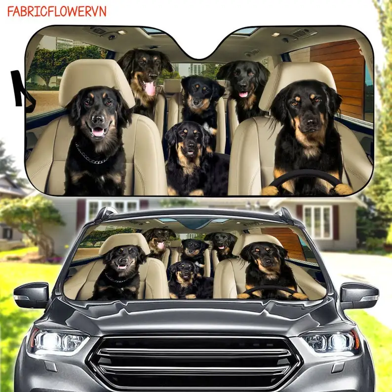 Автомобильный солнцезащитный козырек Hovawart, автомобильное украшение Hovawart, ветровое стекло Hovawart, подарок для любителей собак, автомобильный солнцезащитный козырек для собаки, подарок для мамы, подарок для D