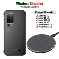 10W Wireless Charger for Ulefone Armor 11T Power Armor Rugged Phone Wireless Charging Pad
