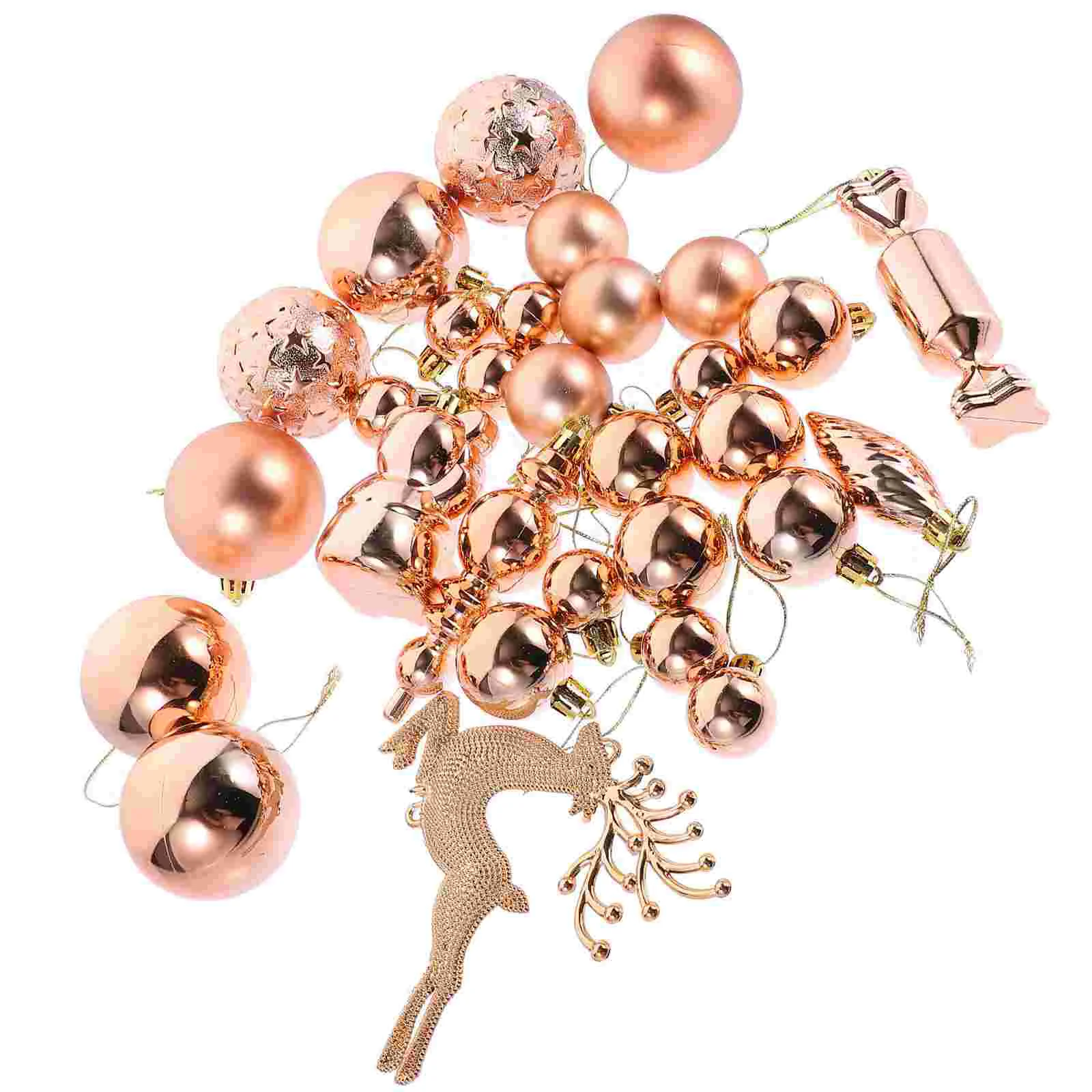 

30 Pcs Christmas Tree Ornament Xmas Ball Decoration Lob Enfeites Natal Hanging Plastic Decorations Balls